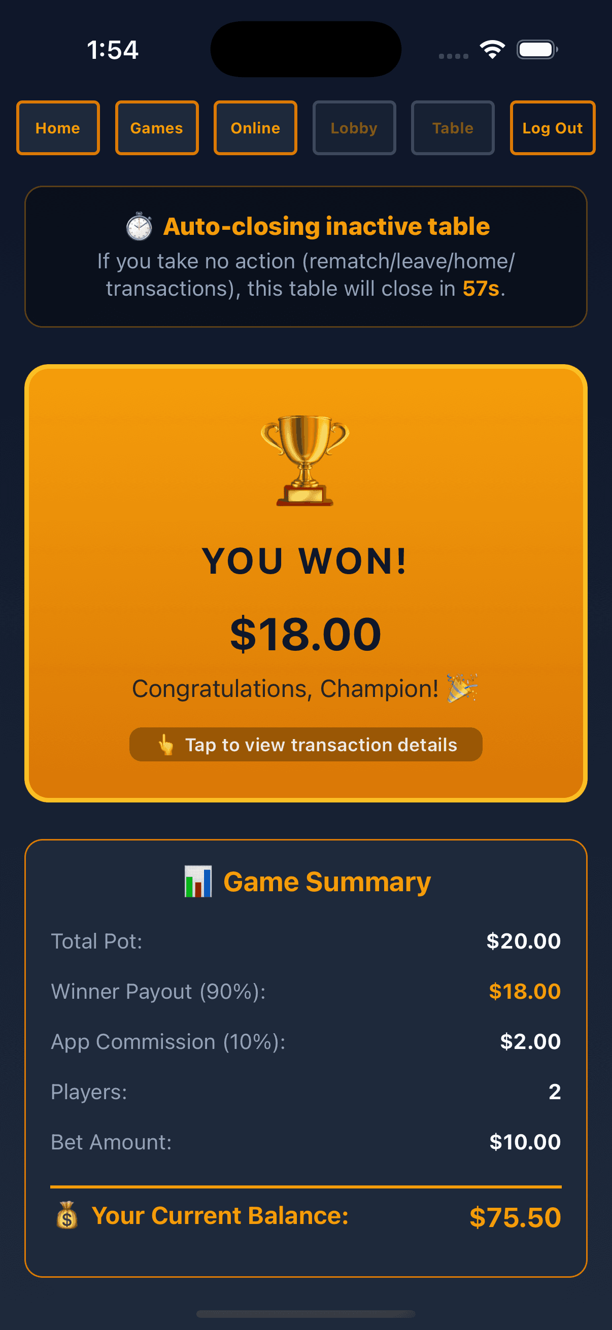 Dice Casino screenshot