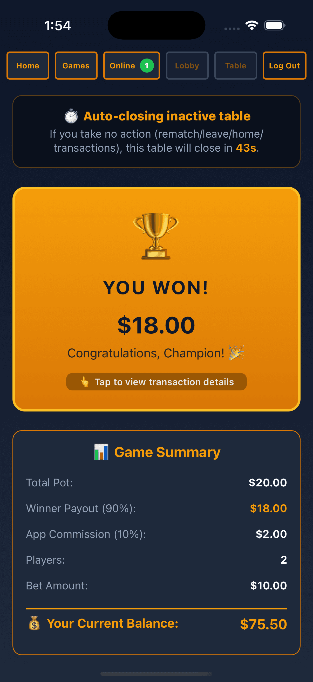 Dice Casino screenshot